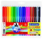 Popisovače Centropen vypratelné 7550/18 18 ks