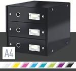 Zásuvkový box Leitz Click &amp; Store - 3 zásuvky / černá