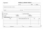 Baloušek výdajový pokladní doklad i pro podvojné účetnictví - A6 / nečíslovaný / 50 listů / NCR / PT050