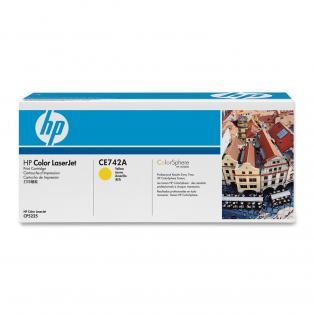 HP žlutý (yellow) toner, CE742A