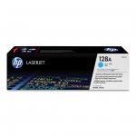 HP azurový (cyan) toner, 128A, CE321A