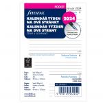 Náhradní vložka do diářů Filofax - kalendář kapesní 2023 týden / 2 strany