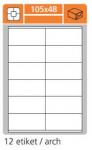 Print etikety A4 PLUS - 105 x 48 mm (12 etiket / arch)