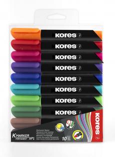 Popisovač permanentní Kores K-marker - sada 10 ks Popisovač permanentní Kores K-marker - sada 10 ks