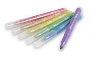 Popisovače Colorino s glitry pastelové - sada 6 ks