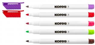 Popisovače Kores K-Marker TENKÉ - sada 6 ks