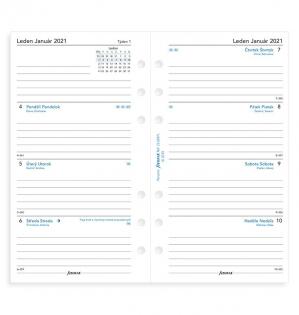 Filofax Lockwood A6 osobní týdenní rubínová