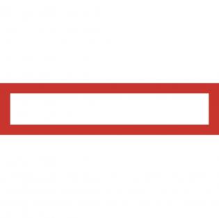 Magnetický rámeček LEAN 317x75mm červená