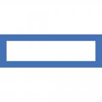 Magnetický rámeček LEAN 230x75mm modrá