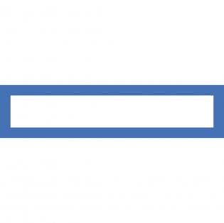 Magnetický rámeček LEAN 317x75mm modrá