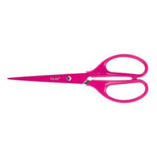 Nůžky kancelářské Milan - 17 cm / růžová