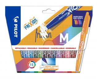Roller Frixion Ball 0,7mm / sada 15 ks / mix barev Roller Frixion Ball 0,7mm / sada 15 ks / mix barev