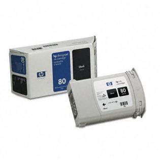 HP černý (black) inkoust, No.80, C4871A HP černý (black) inkoust, No.80, C4871A