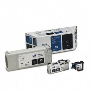 HP černý (black) inkoust UV + tisková hlava, No.83