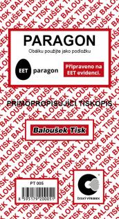 Baloušek Tisk paragon blok - 80 x 150 mm / nečíslovaný / 50 listů / NCR / PT005