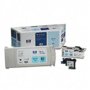 HP světle azurová ink. UV + tisk. hlava, No.83, C5004A