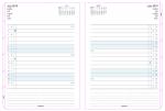 Náhradní listy Filofax Notebook - A5 / kalendář měsíční