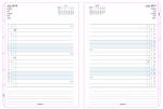 Náhradní listy Filofax Notebook - A5 / kalendář měsíční