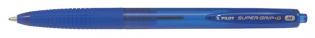 Kuličkové pero Pilot Super Grip-G transparentní - modrá Kuličkové pero Pilot Super Grip-G transparentní - modrá
