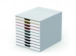 Zásuvkový box VARICOLOR® MIX - 10 zásuvek / bílá