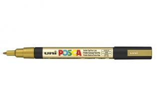 Posca popisovač / 0,91,3 mm - zlatá