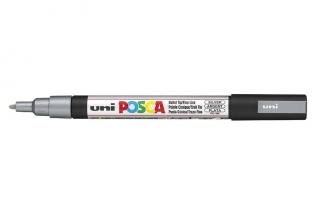 Posca popisovač / 0,91,3 mm - stříbrná