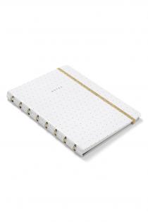Blok Filofax Notebook Moonlight bílá - A5/56l