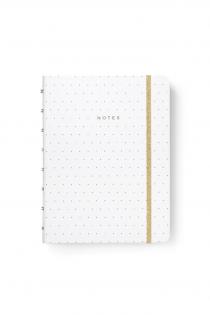 Blok Filofax Notebook Moonlight bílá - A5/56l Blok Filofax Notebook Moonlight bílá - A5/56l