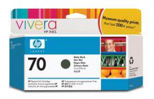 HP matte black inkoust, No.70, C9448A HP matte black inkoust, No.70, C9448A