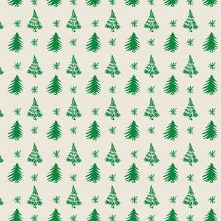 Recyklovaný balící papír - zelené stromky