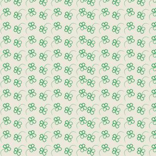 Recyklovaný balící papír - zelené čtyřlístky