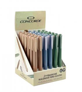 Kuličkové pero CONCORDE Quatro - 4barevné / mix