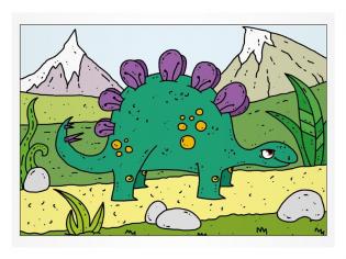 Omalovánky A5 - Dino