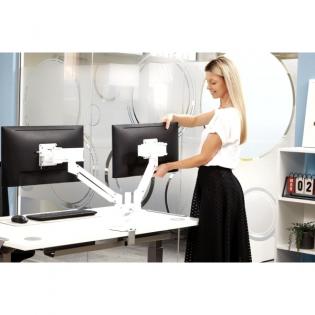 Držák monitoru Fellowes TALLO 2 ramena vedle sebe bílý