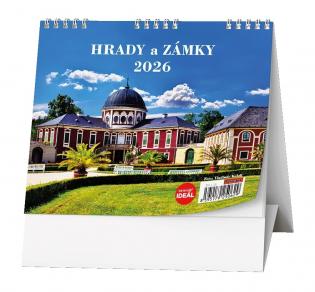 Kalendář stolní MINI - Hrady,zámky a památky ČR