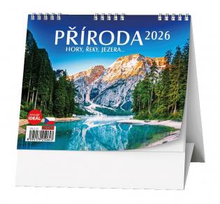Kalendář stolní MINI - Příroda, hory, řeky  / BSL5