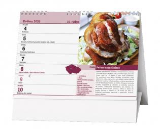 Kalendář stolní - Regionální kuchyně / BSD14
