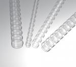 Plastové hřbety 6 mm, čiré, 200ks v balení