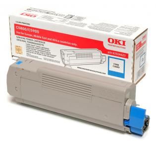 OKI azurový (cyan) toner, C5800-C OKI azurový (cyan) toner, C5800-C