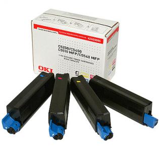 OKI balení tonerů (CMYK), C5250HC-4 OKI balení tonerů (CMYK), C5250HC-4