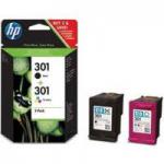 HP sada inkoustů (black + color), No.301, CR340E