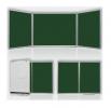 Keramická rozkládací tabule 180x120/360 cm - zelená